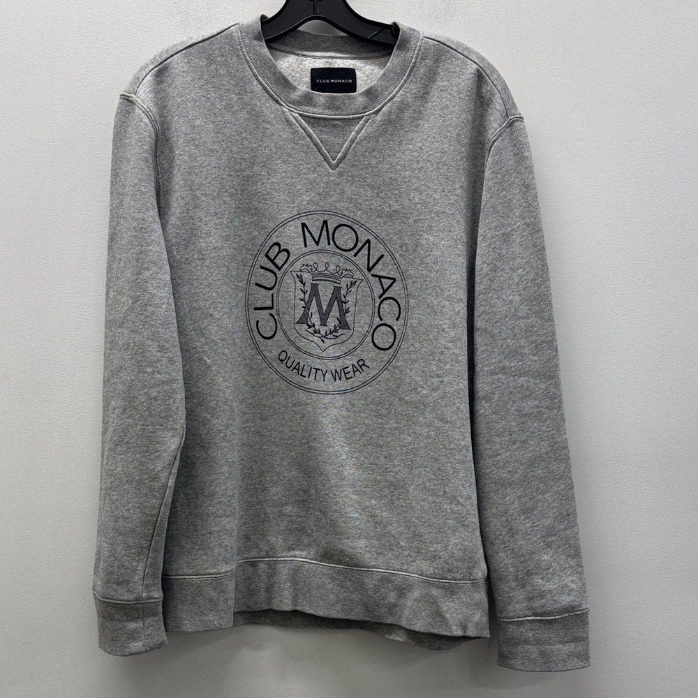 Club Monaco Heather Gray Crewneck Sweatshirt Size S